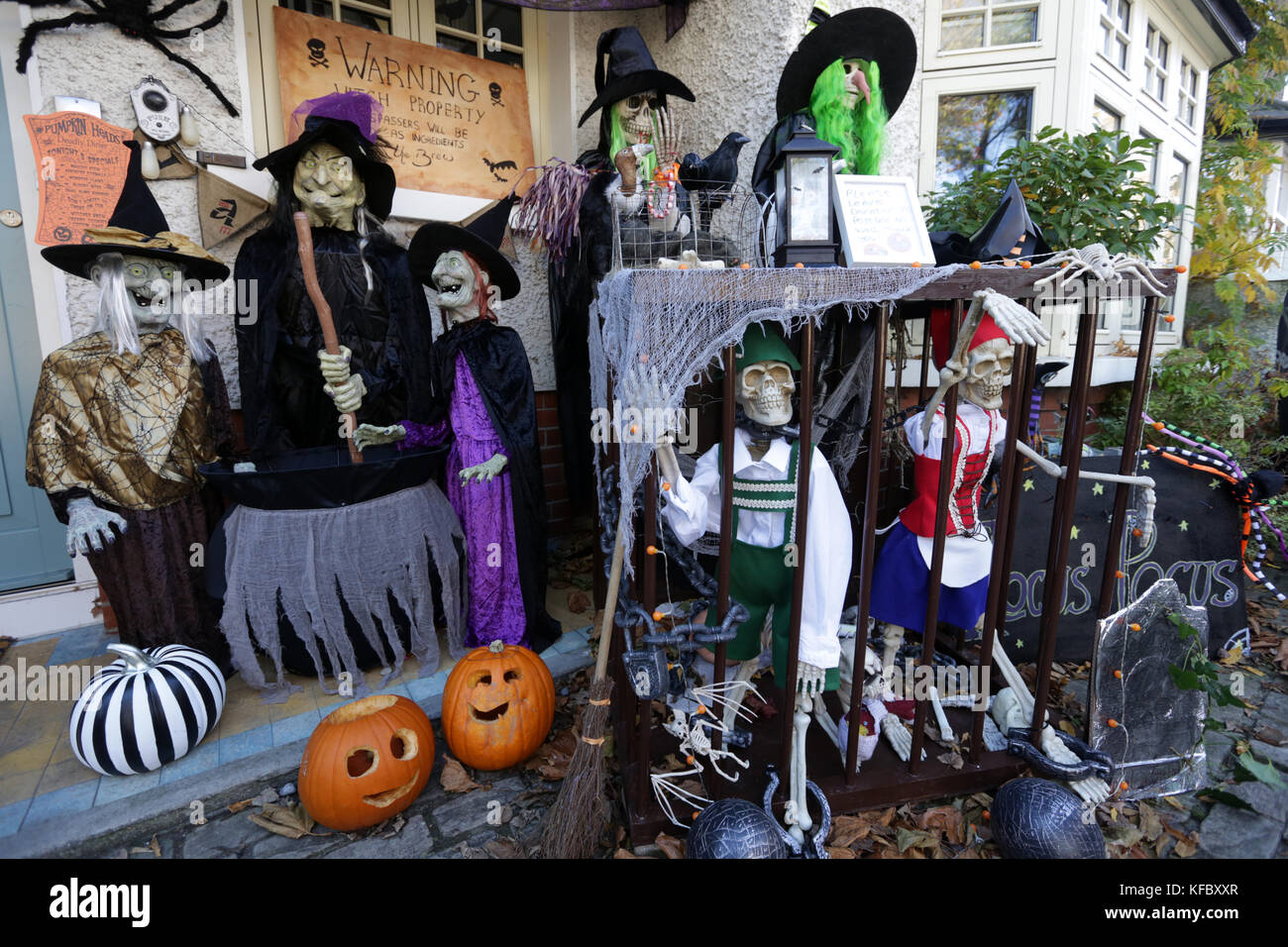 Dublin Ireland 27st October 2017 A House In The Dublin 3 Area Which Is Decorated For