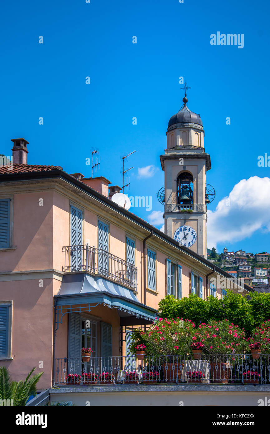 Beautiful villages of Lago di Como, Tremezzina Stock Photo