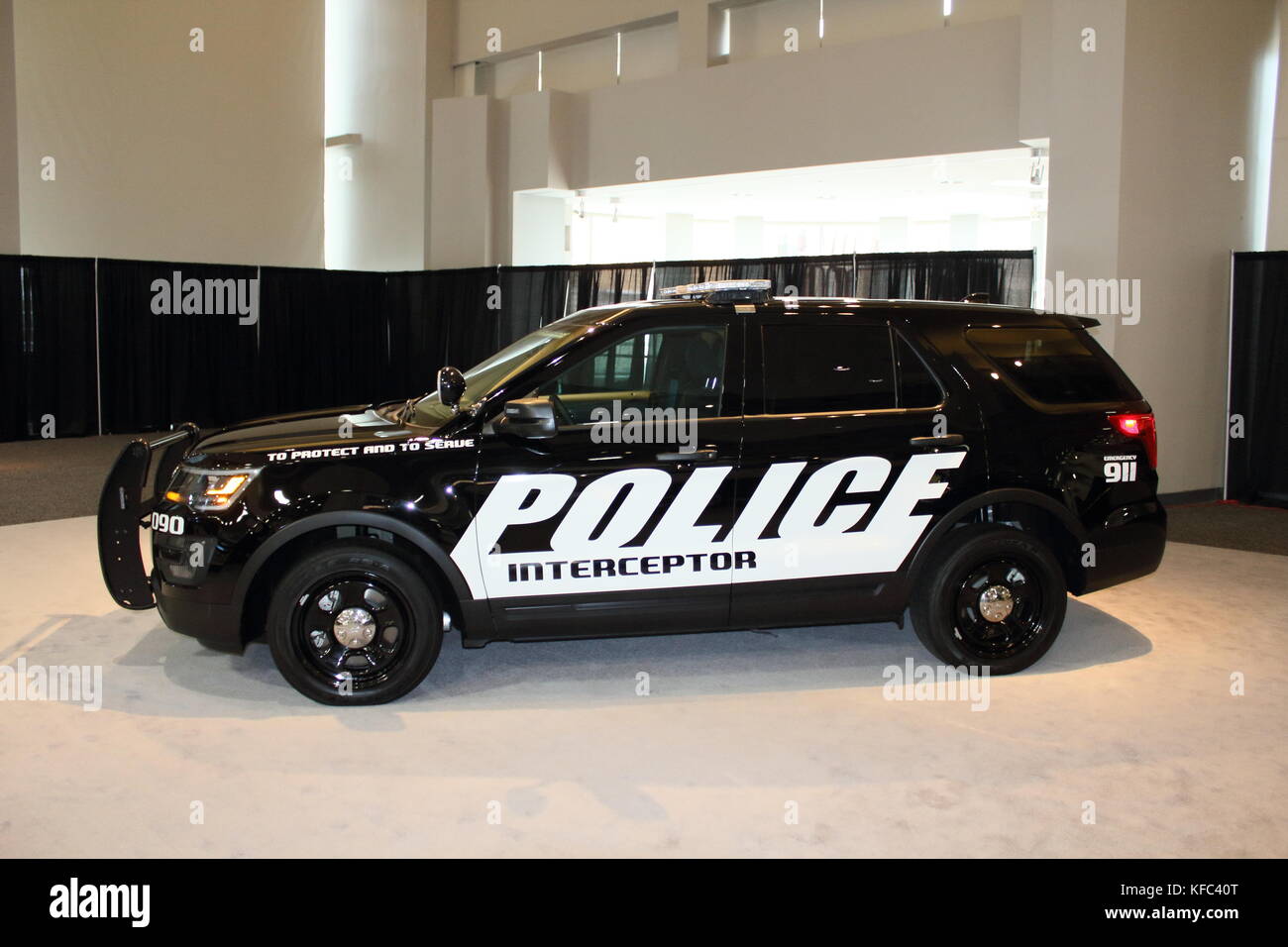 Police SUV, DC Auto Show 2017 Stock Photo