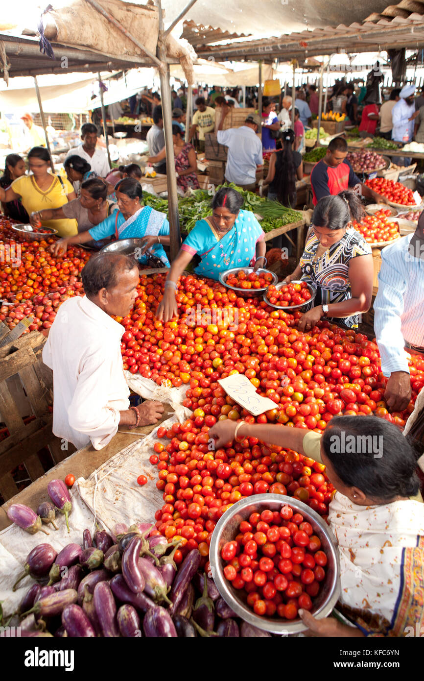 MAURITIUS, Flacq, the largest open air market in Mauritius, Flacq