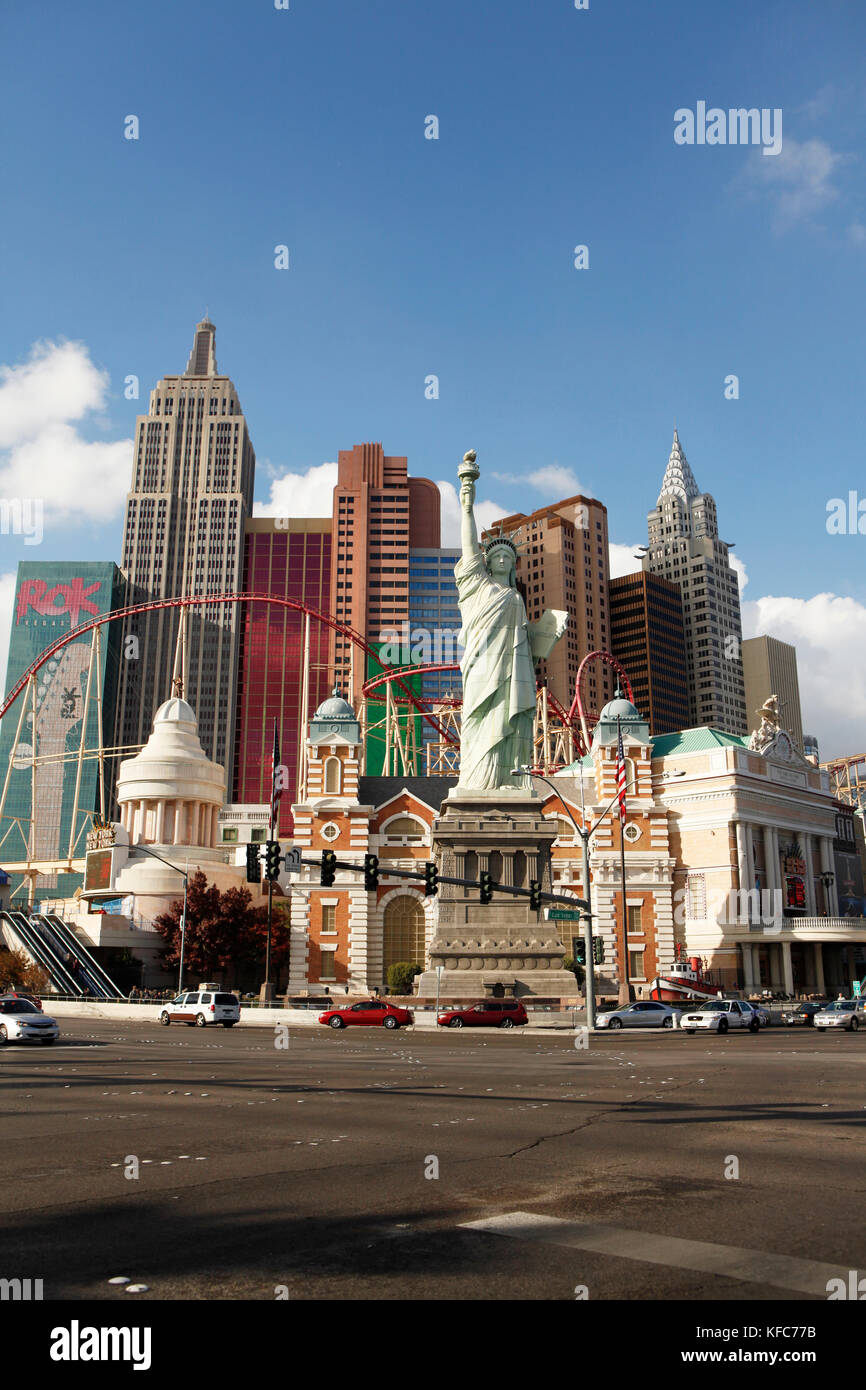 USA, Nevada, Las Vegas, New York New York on the strip in Las Vegas