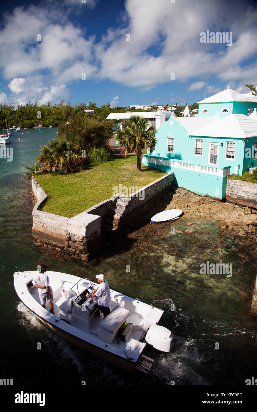 BERMUDA. Somerset Bridge. The world's smallest drawbridge connecting
