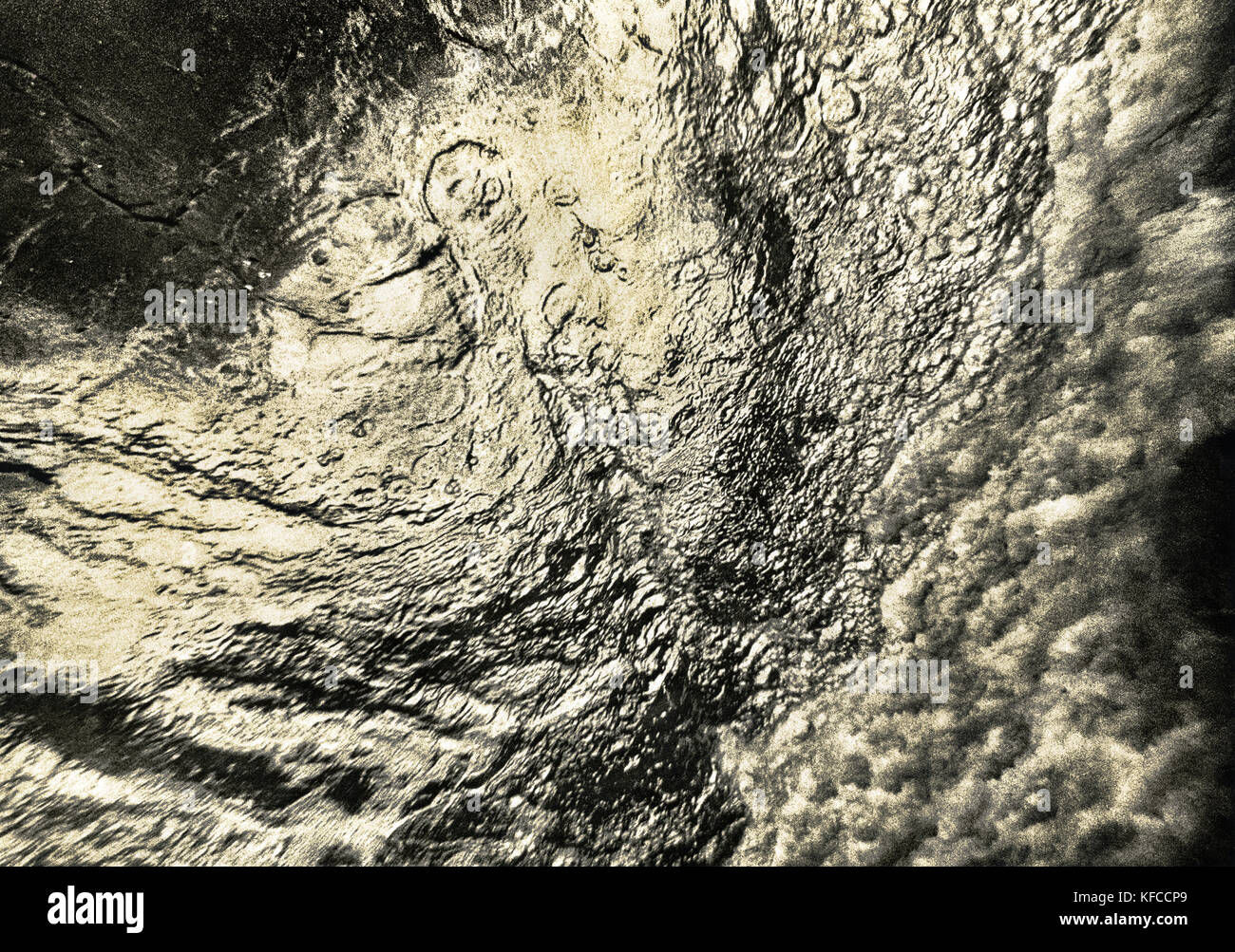 FIJI, Southern Lau Islands, a shot taken of a passing wave from