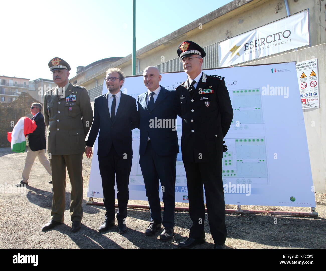 this morning at the old barracks of Boscariello in the presence of ...