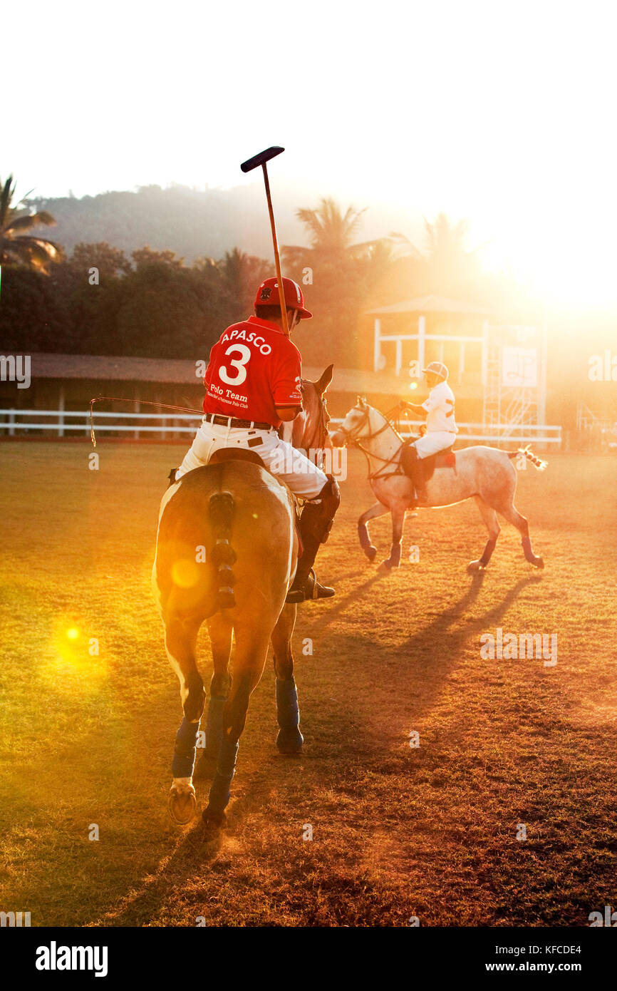 MEXICO, San Pancho, San Francisco, La Patrona Polo Club, Action shots from the Pro match Stock Photo