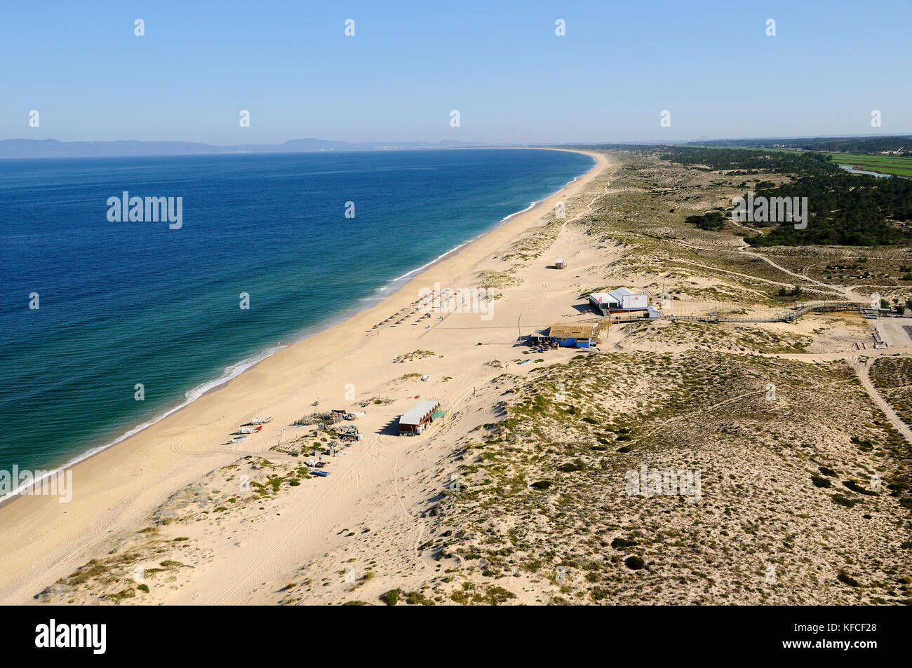 Carvalhal beach. Comporta, Alentejo. Portugal Stock Photo