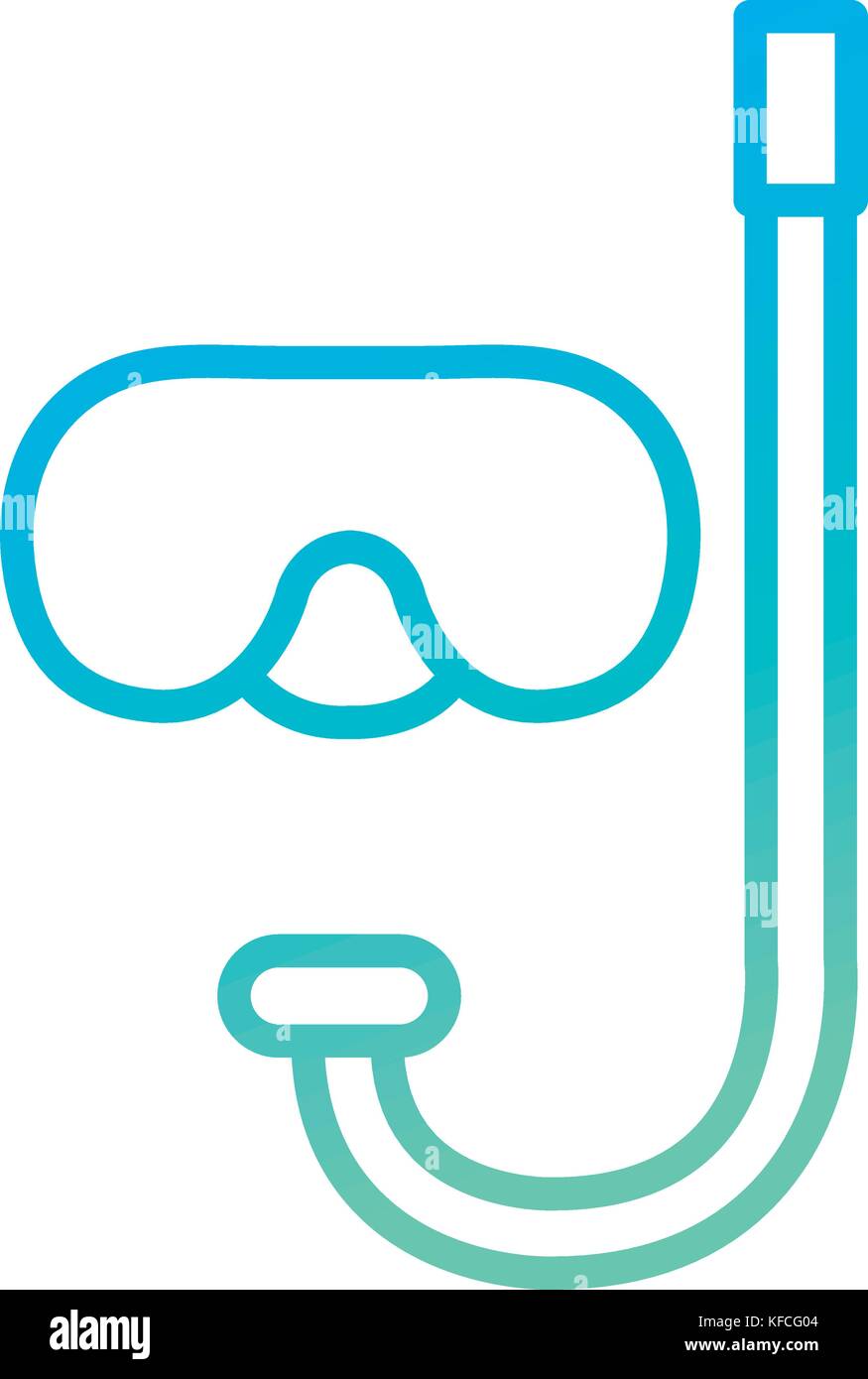 snorkel diving isolated icon vector illustration design Stock Vector ...