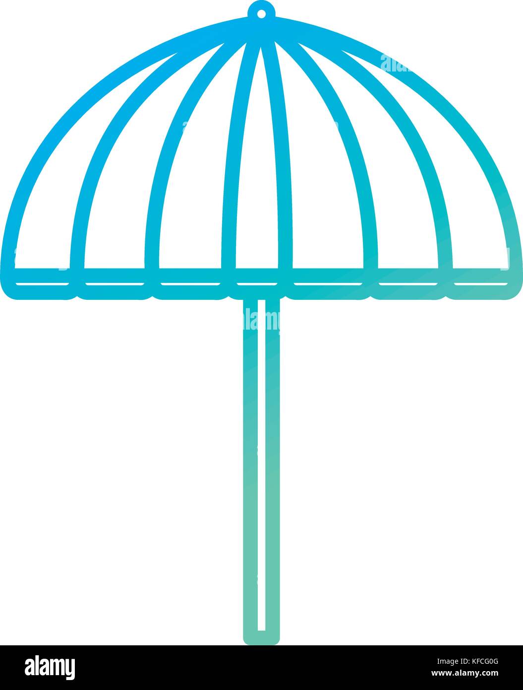 beach umbrella isolated icon vector illustration design Stock Vector ...