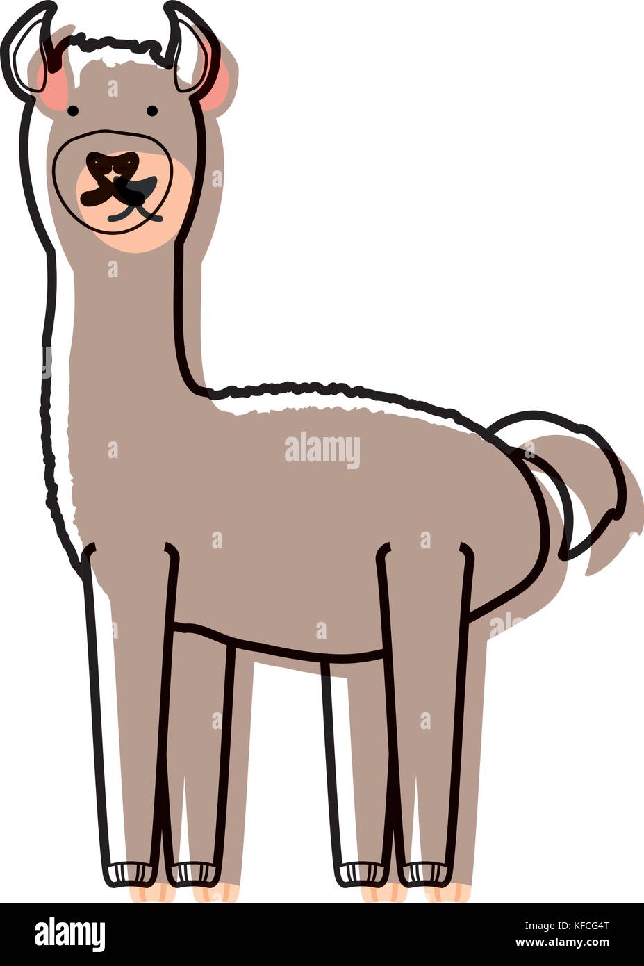 cartoon alpaca icon Stock Vector Image & Art - Alamy