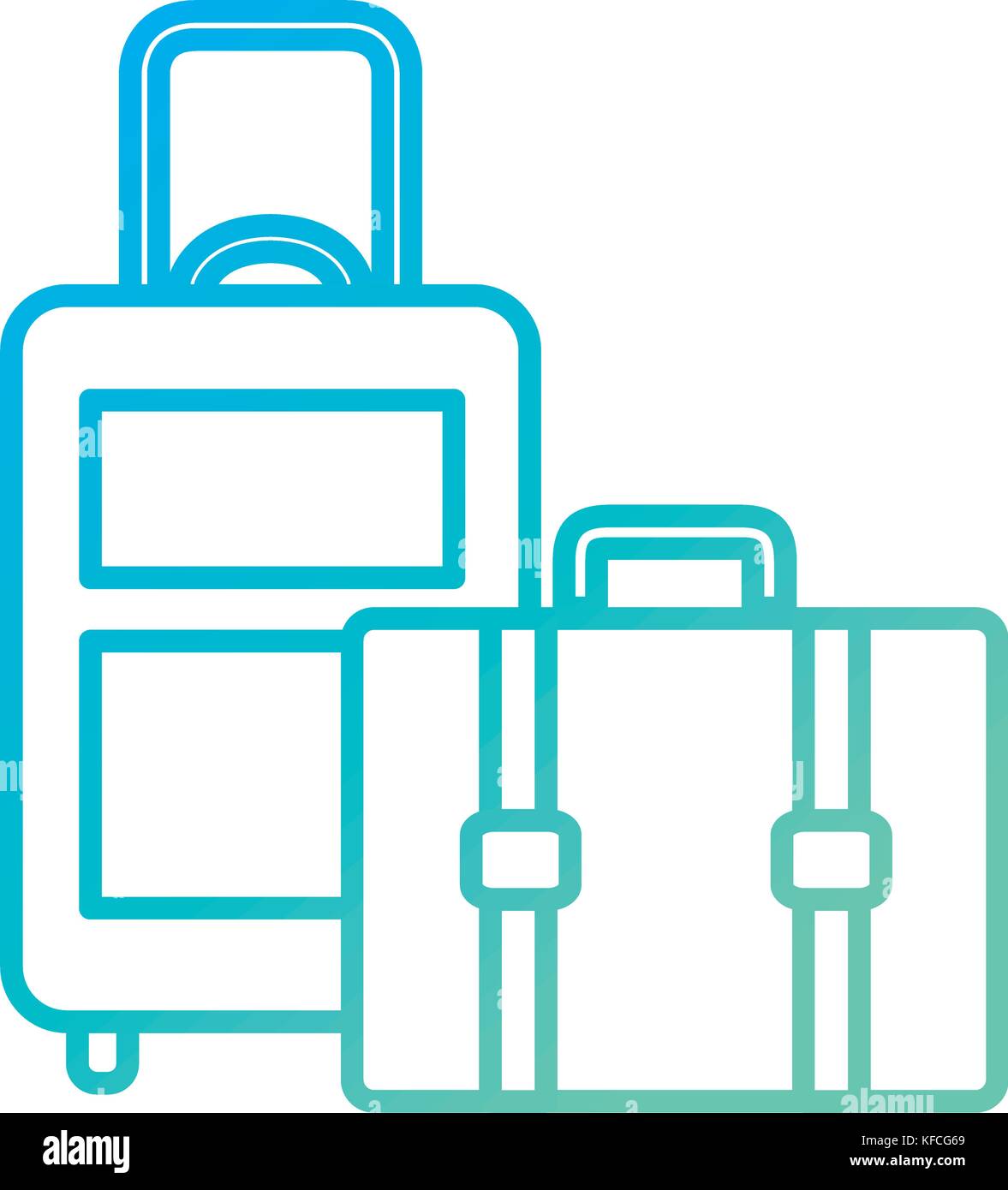 suitcase travel isolated icon vector illustration design Stock Vector ...