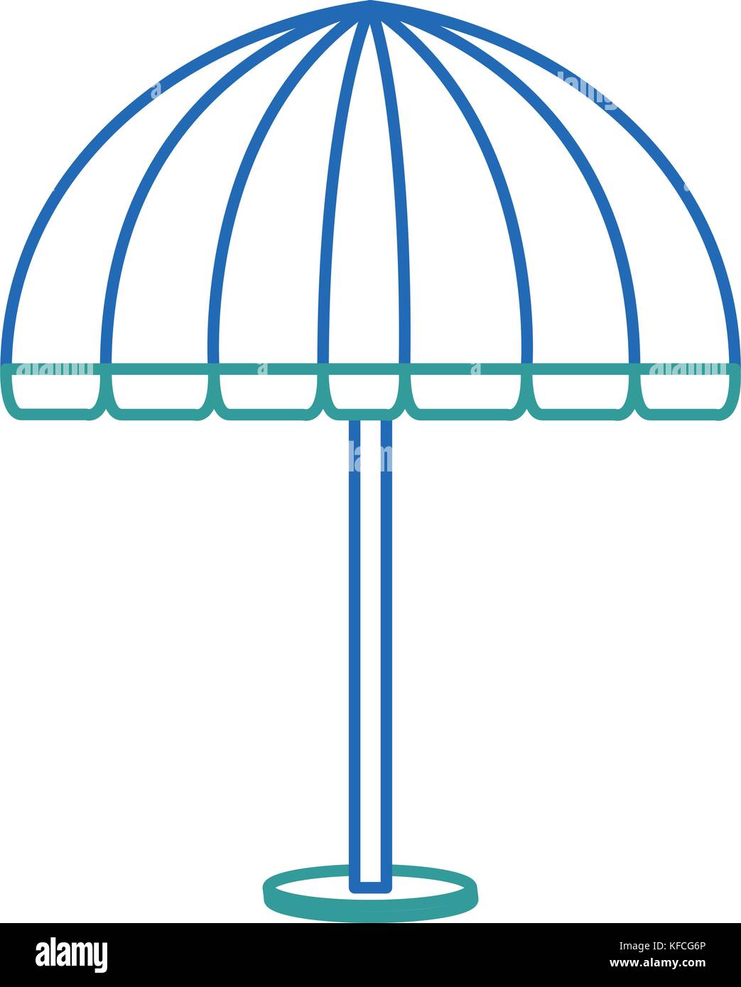 beach umbrella isolated icon vector illustration design Stock Vector ...