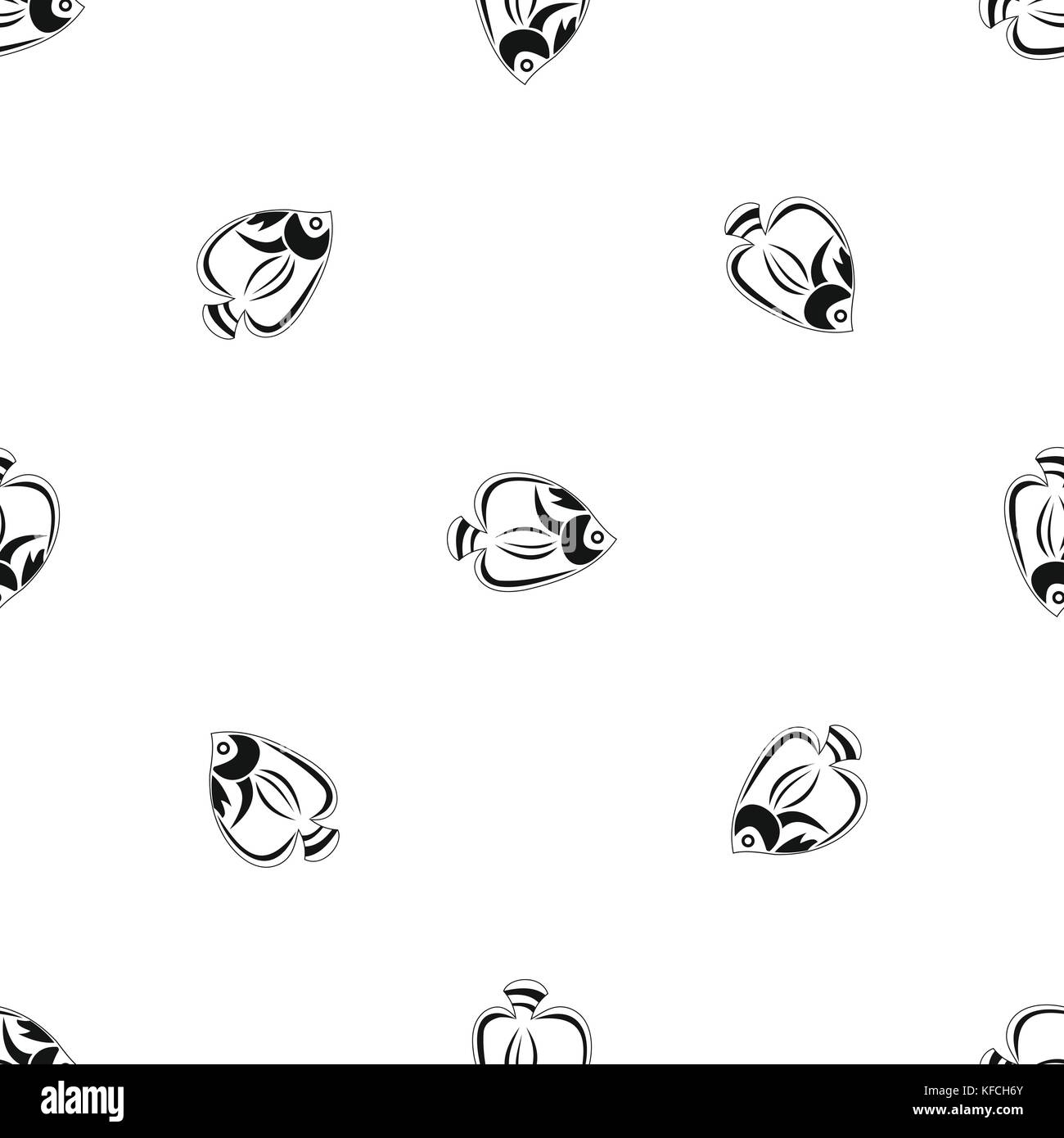 Fish pattern seamless black Stock Vector Image & Art - Alamy