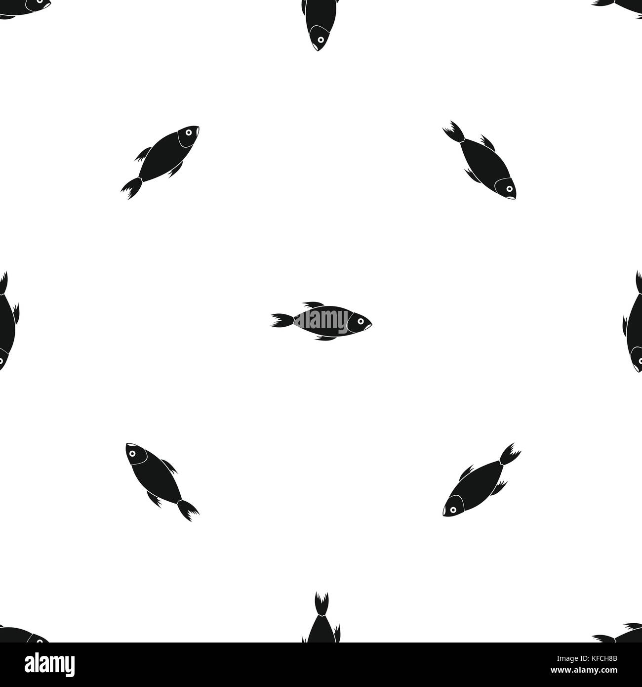 Fish pattern seamless black Stock Vector Image & Art - Alamy