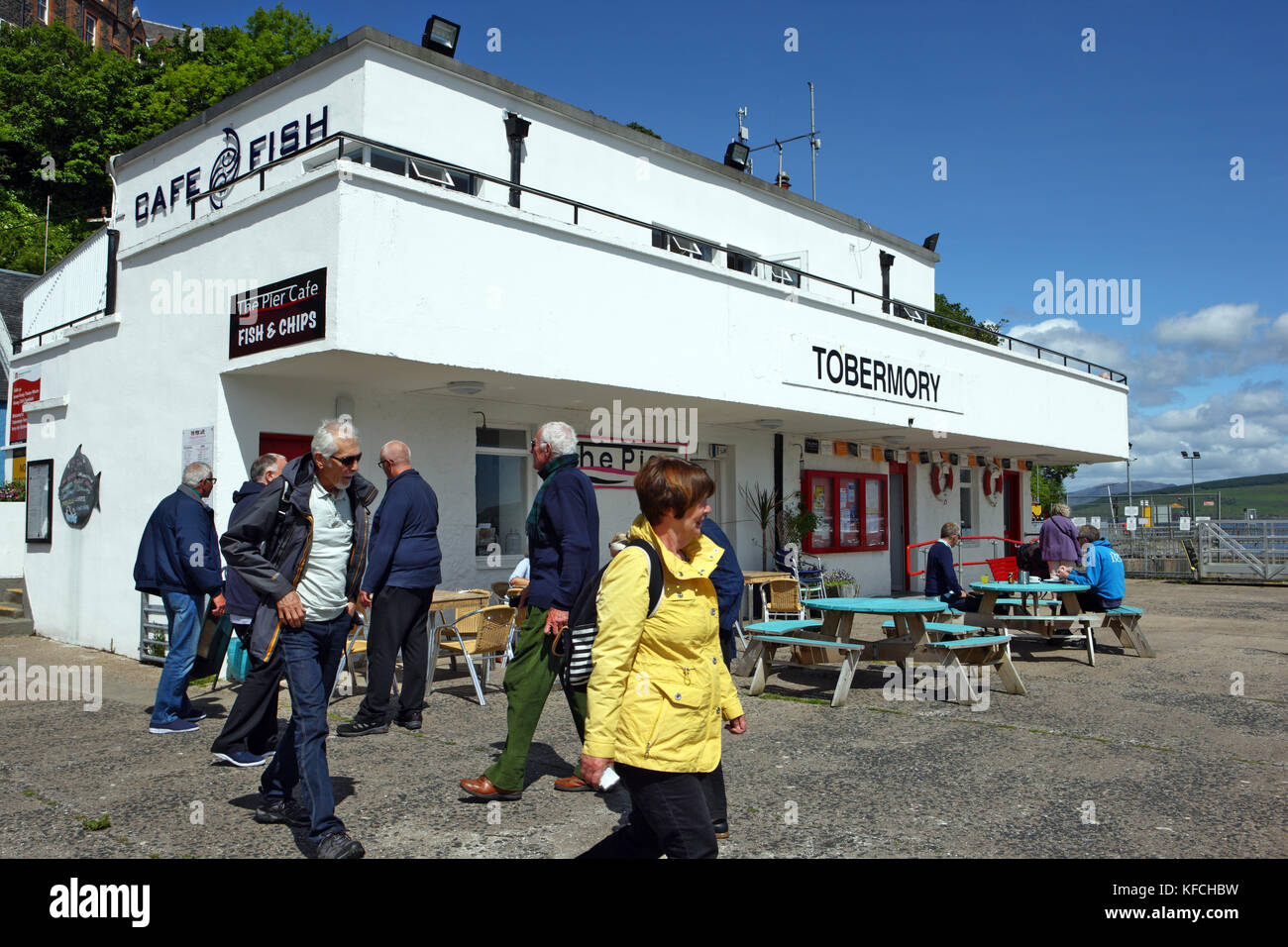 Cafe Fish in Tobermory on the Isle of Mull, Scotland Stock Photo Alamy
