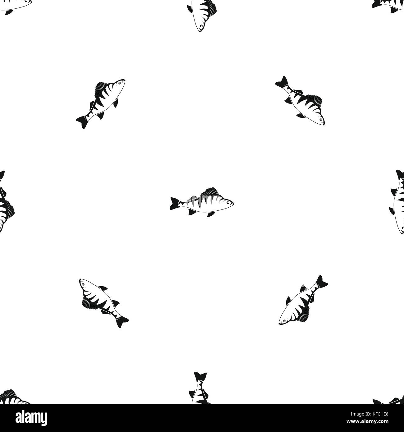 Fish pattern seamless black Stock Vector Image & Art - Alamy