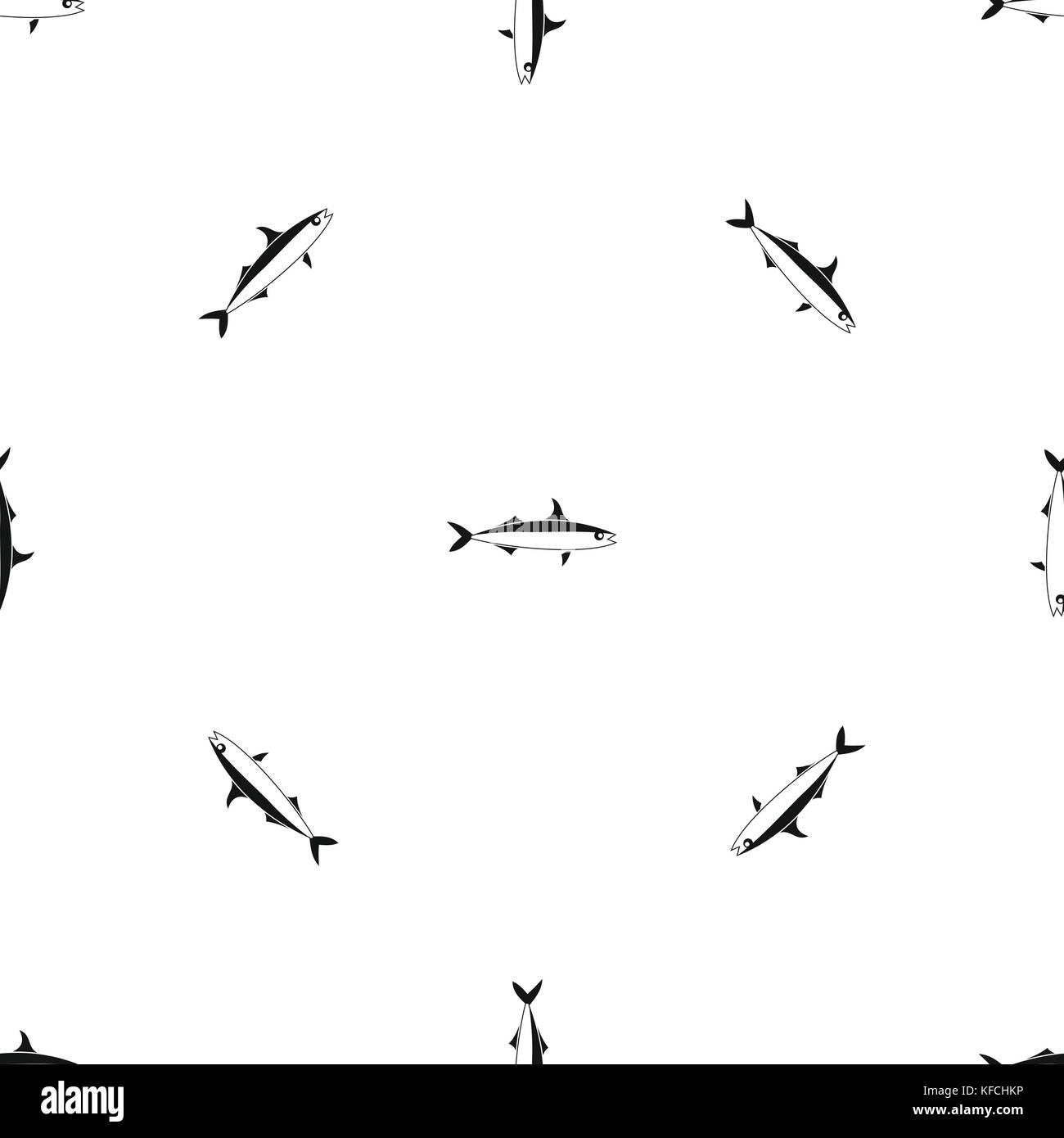 Fish pattern seamless black Stock Vector Image & Art - Alamy