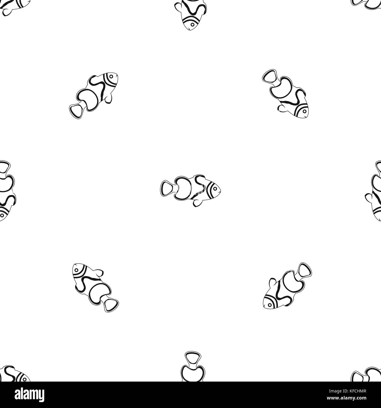Fish pattern seamless black Stock Vector Image & Art - Alamy
