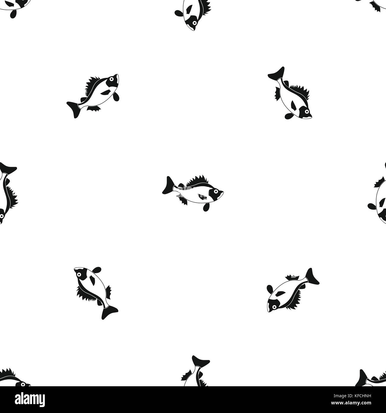 Fish pattern seamless black Stock Vector Image & Art - Alamy