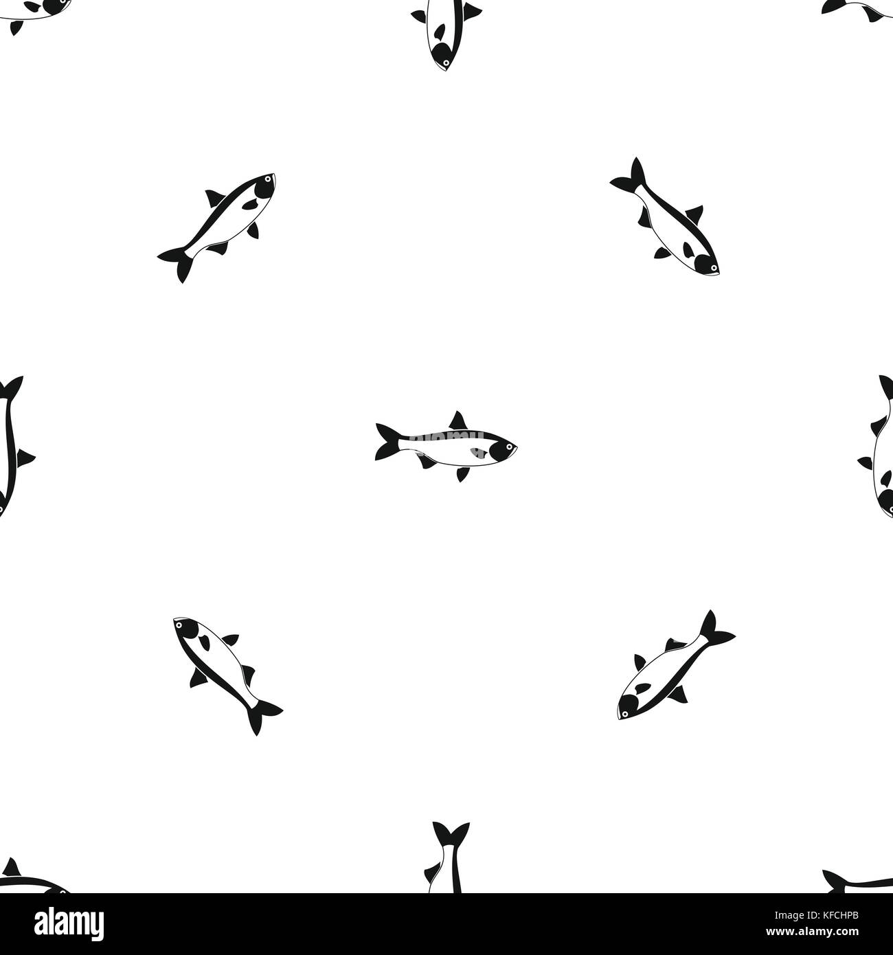 Fish pattern seamless black Stock Vector Image & Art - Alamy