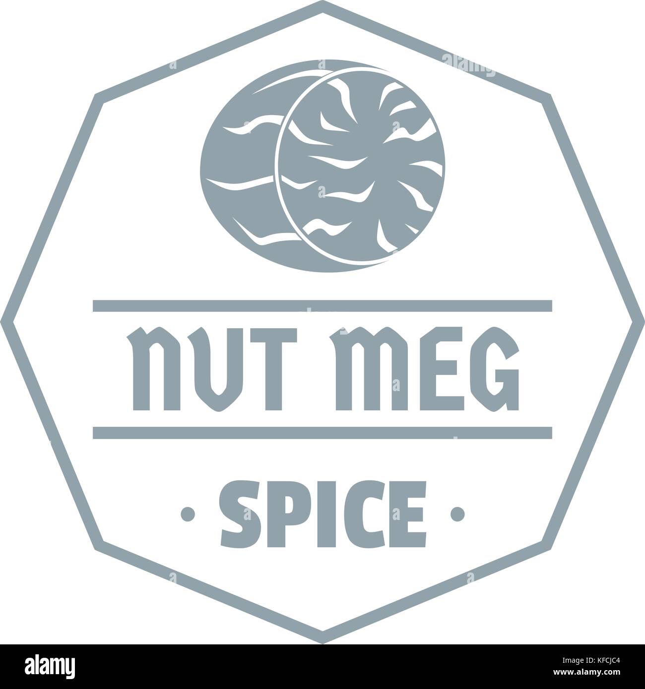 Nutmeg logo, simple gray style Stock Vector Image & Art Alamy