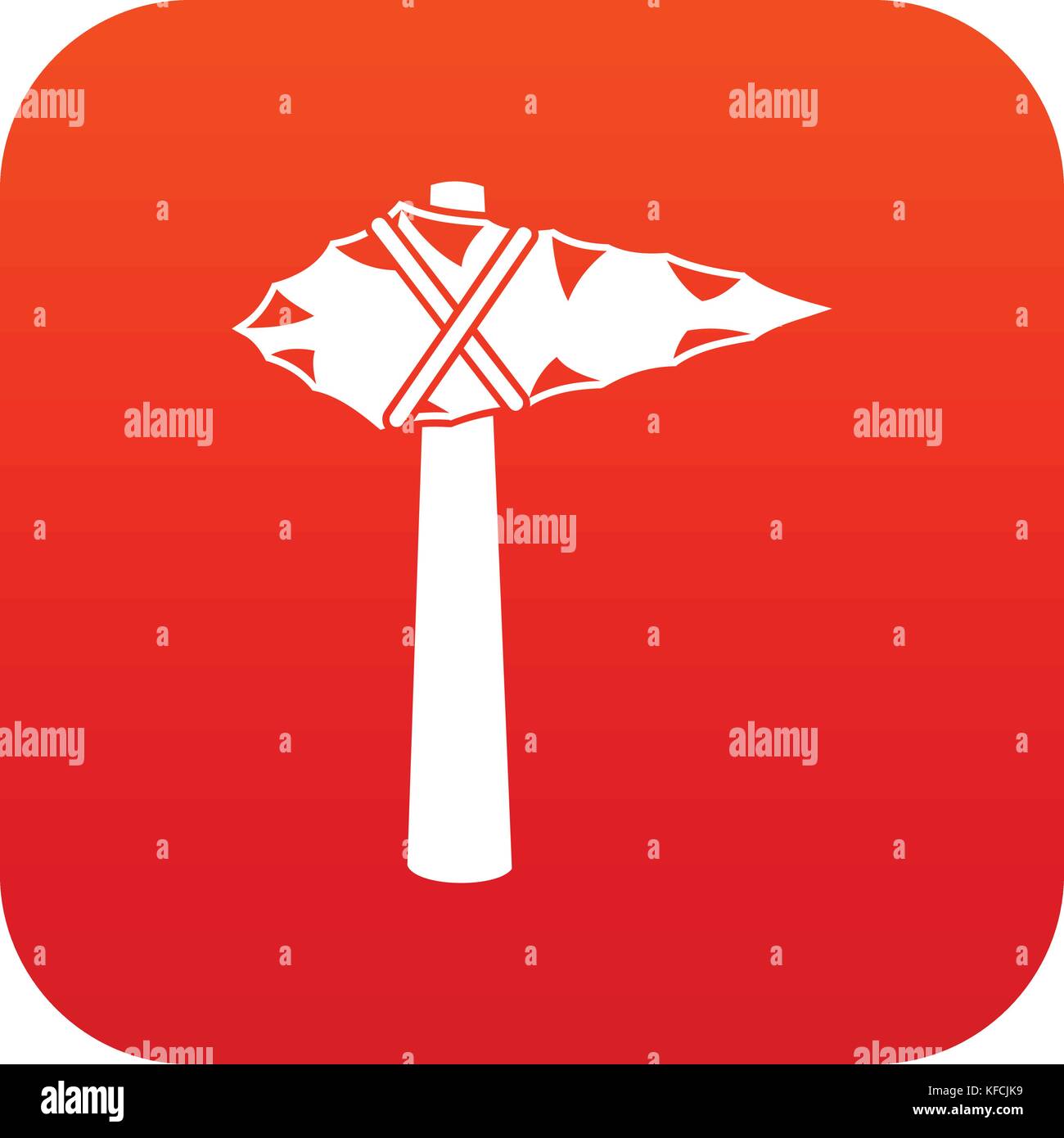 Ancient hammer icon digital red Stock Vector Image & Art Alamy