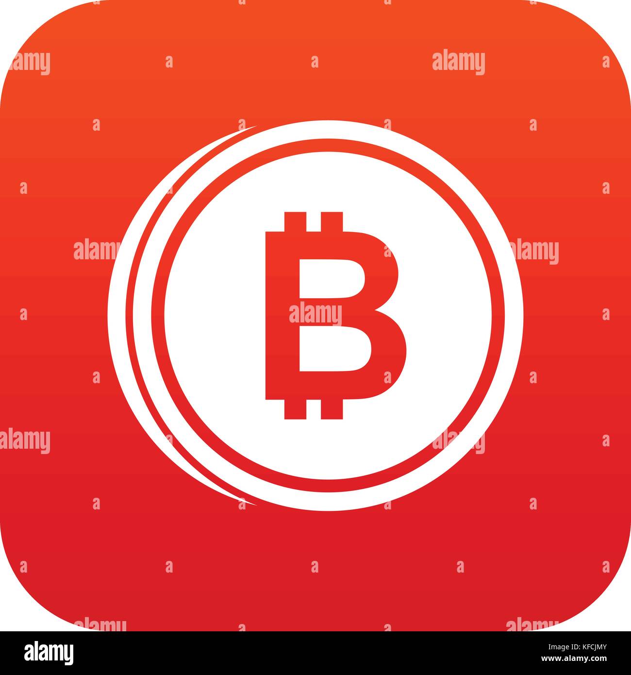 Coin bat icon digital red Stock Vector Image & Art Alamy