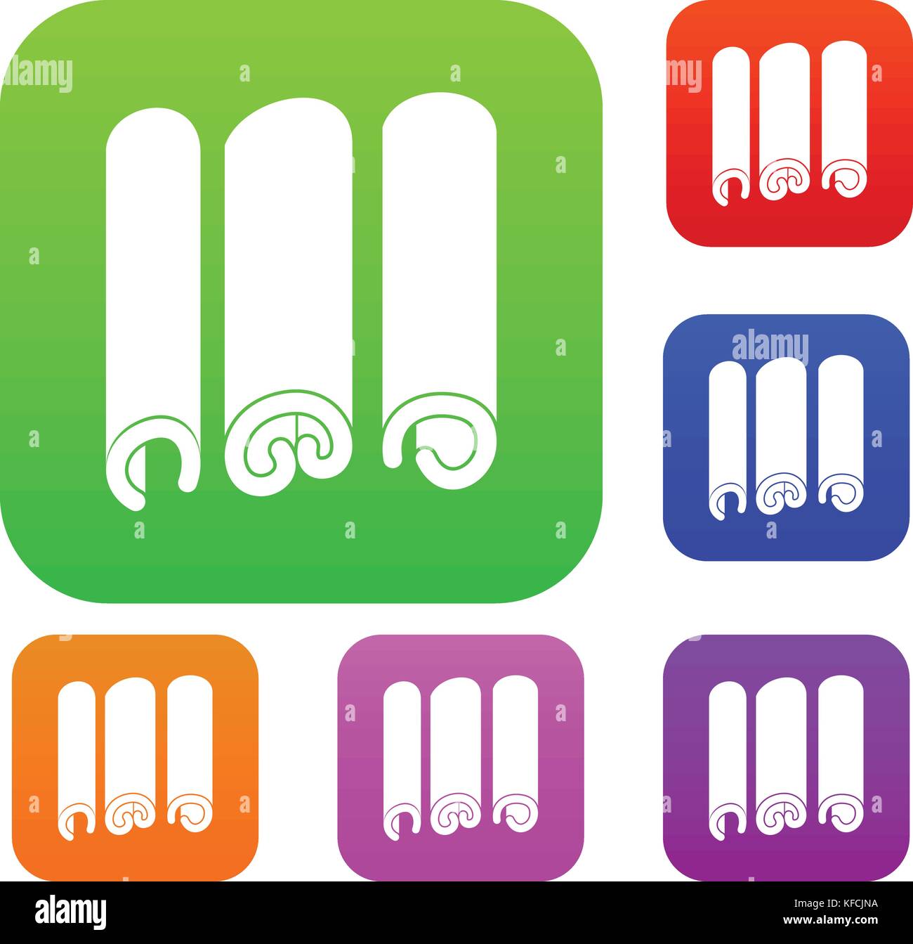 Cinnamon set color collection Stock Vector Image & Art Alamy