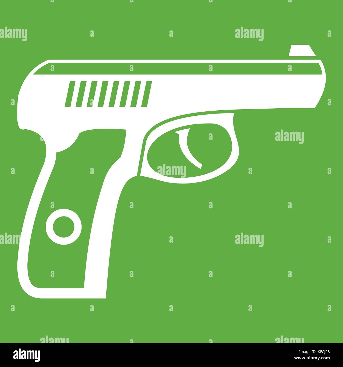 Gun icon green Stock Vector Image & Art - Alamy