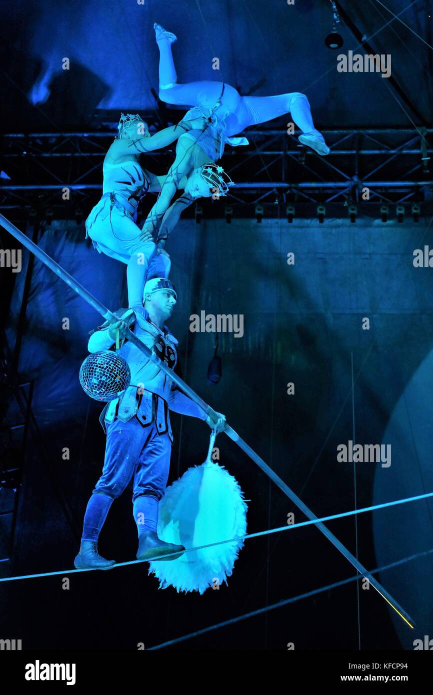 circus performers Stock Photo