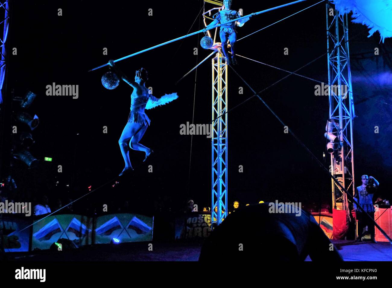 High wire walker pole hires stock photography and images Alamy