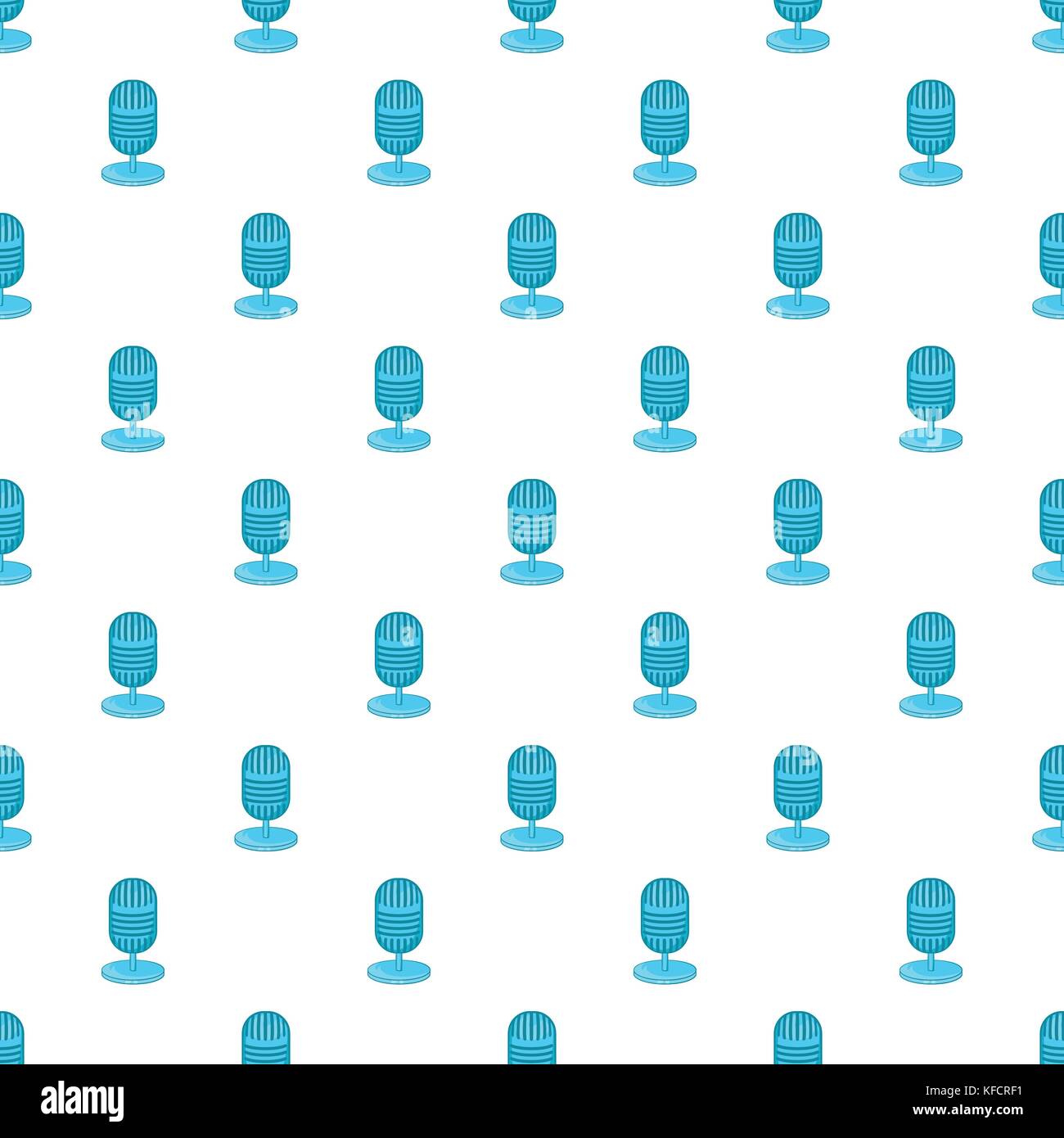 Retro microphone pattern, cartoon style Stock Vector Image & Art - Alamy