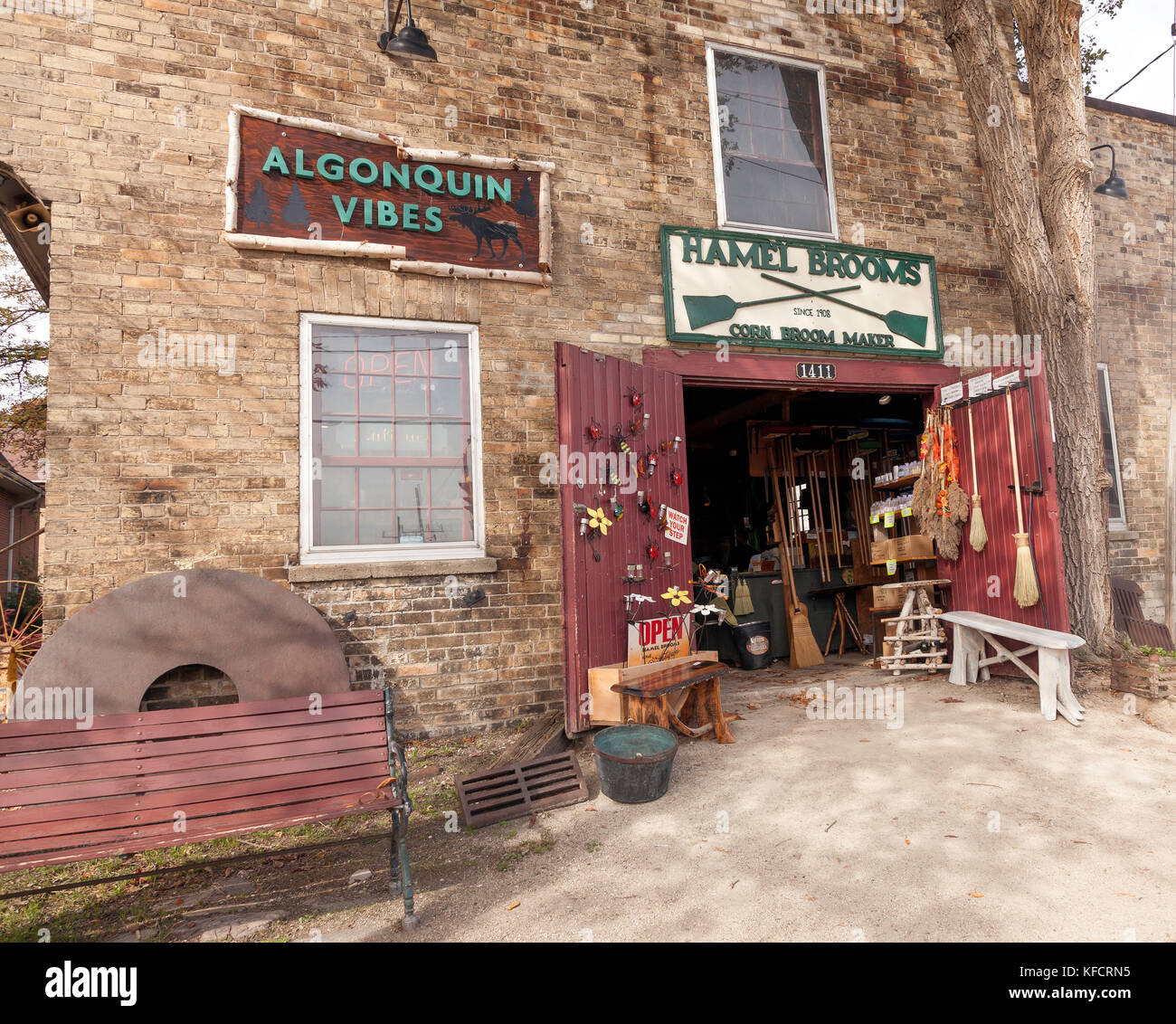 The Village of St.Jacobs in Mennonite country in Ontario, Canada Stock