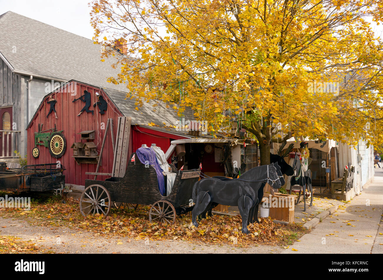 The Village of St.Jacobs in Mennonite country in Ontario, Canada Stock