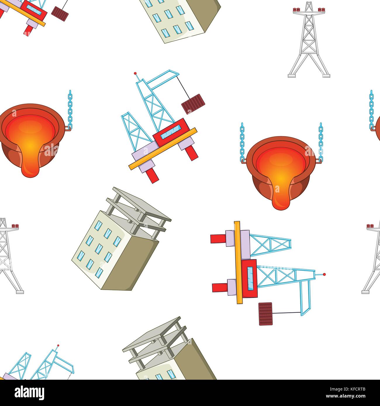 Construction pattern, cartoon style Stock Vector Image & Art - Alamy