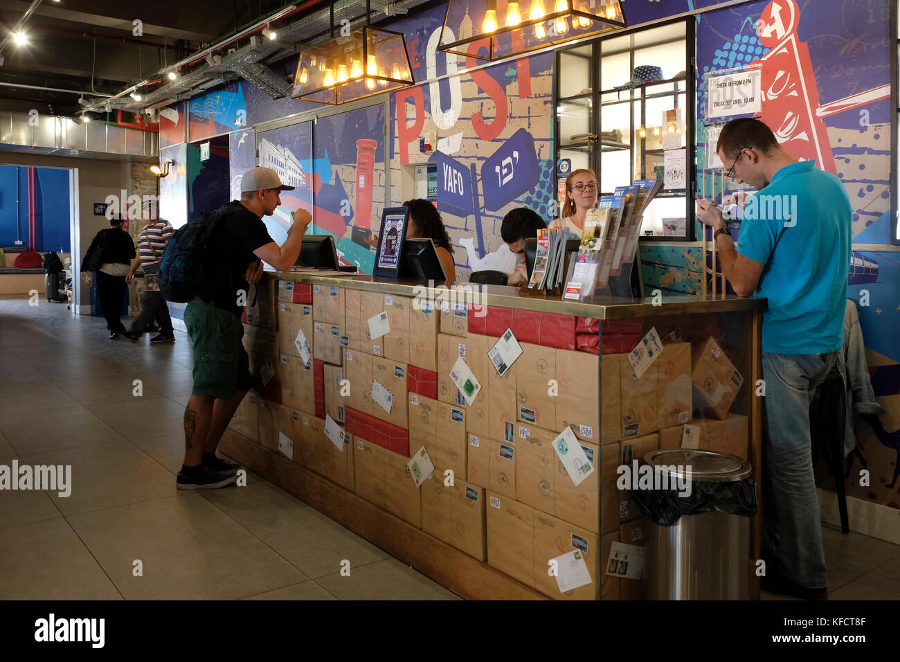 The Reception Desk Inside The Post Hostel Jerusalem Set In - 