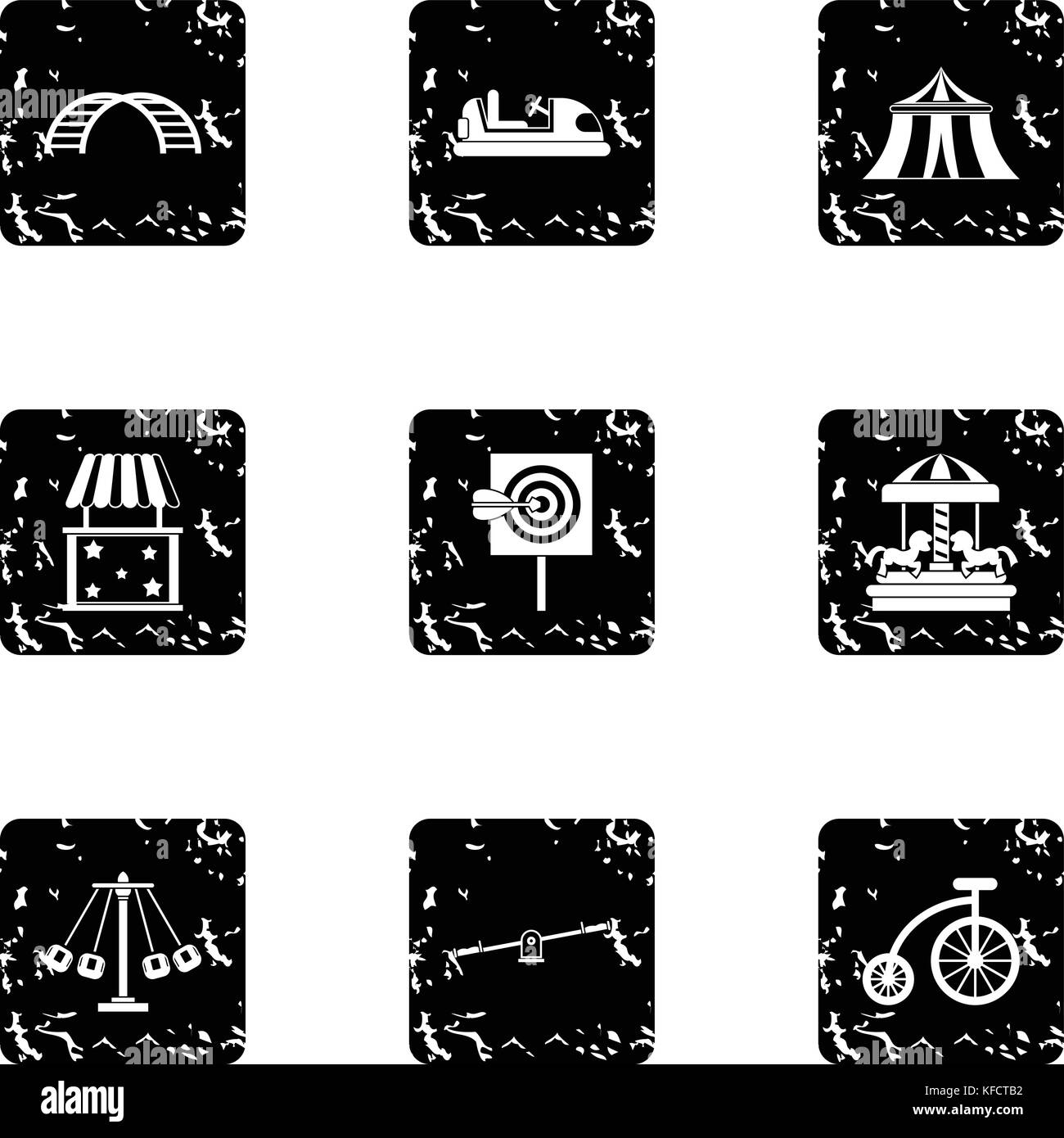 Swing rides Black and White Stock Photos & Images - Alamy