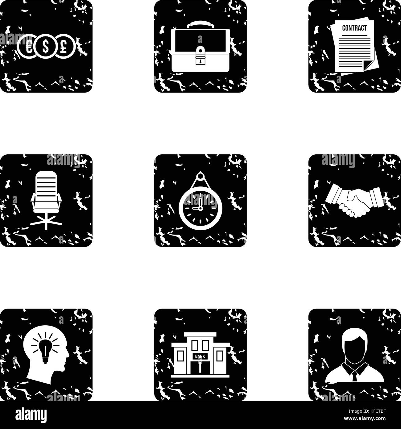Company icons set, grunge style Stock Vector Image & Art - Alamy