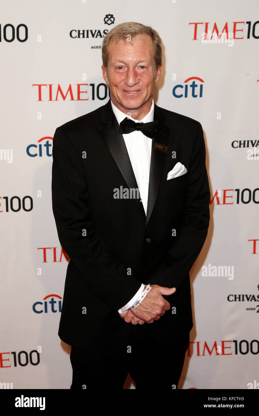 NEW YORK-APR 29: Environmentalist Tom Steyer attends the Time 100 Gala for its Time 100 Issue of the Most Influential People in the World at in NY. Stock Photo