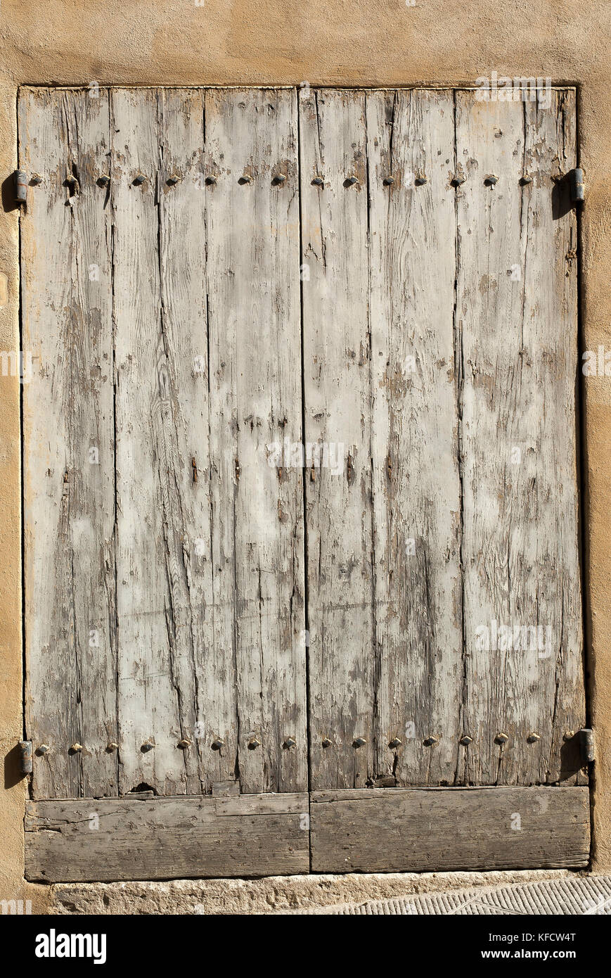 Vintage wooden door,Orcia valley,Tuscany,Italy,2017. Stock Photo