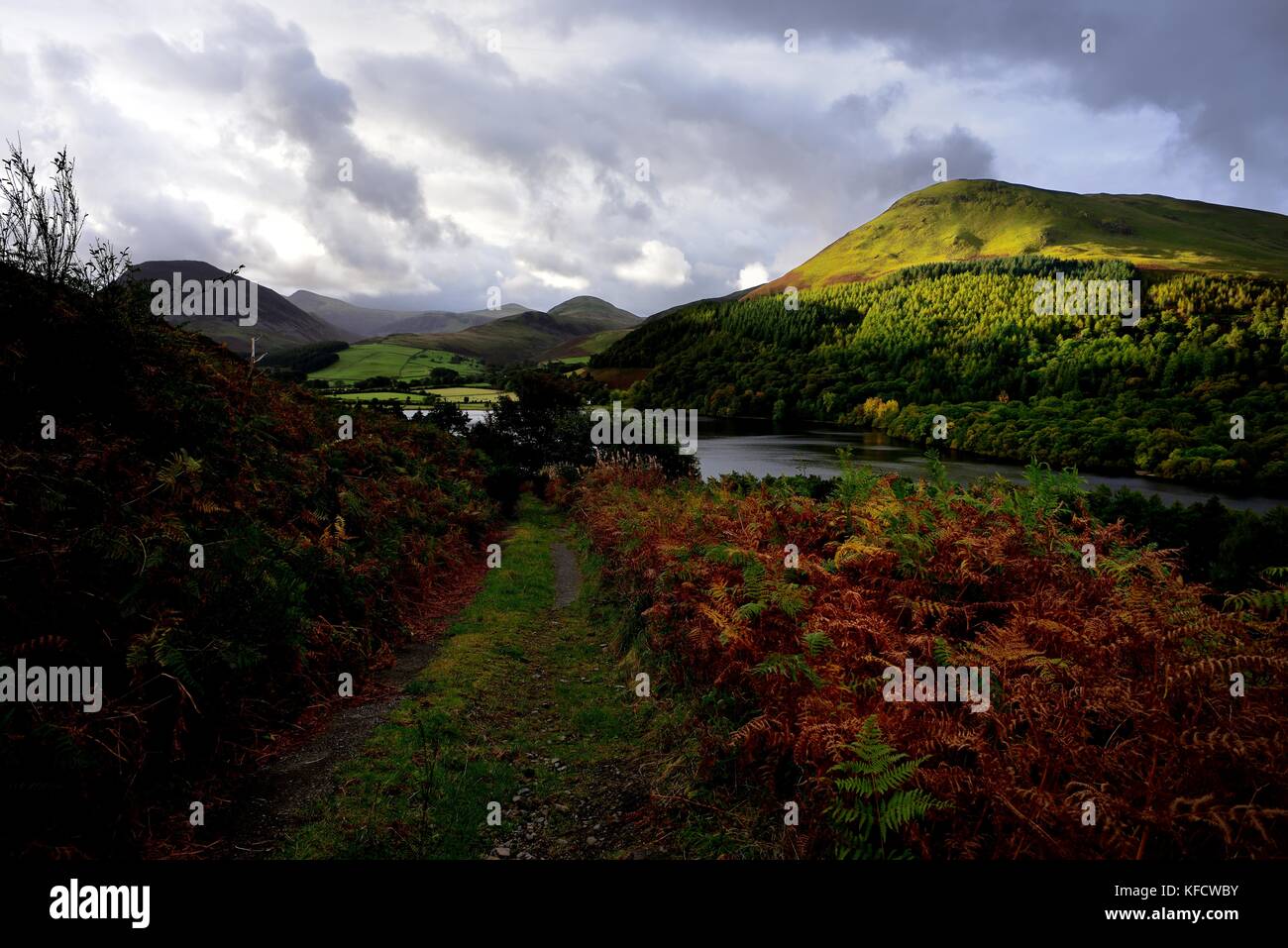 Storm clouds approaching Gavel Fell Stock Photo - Alamy