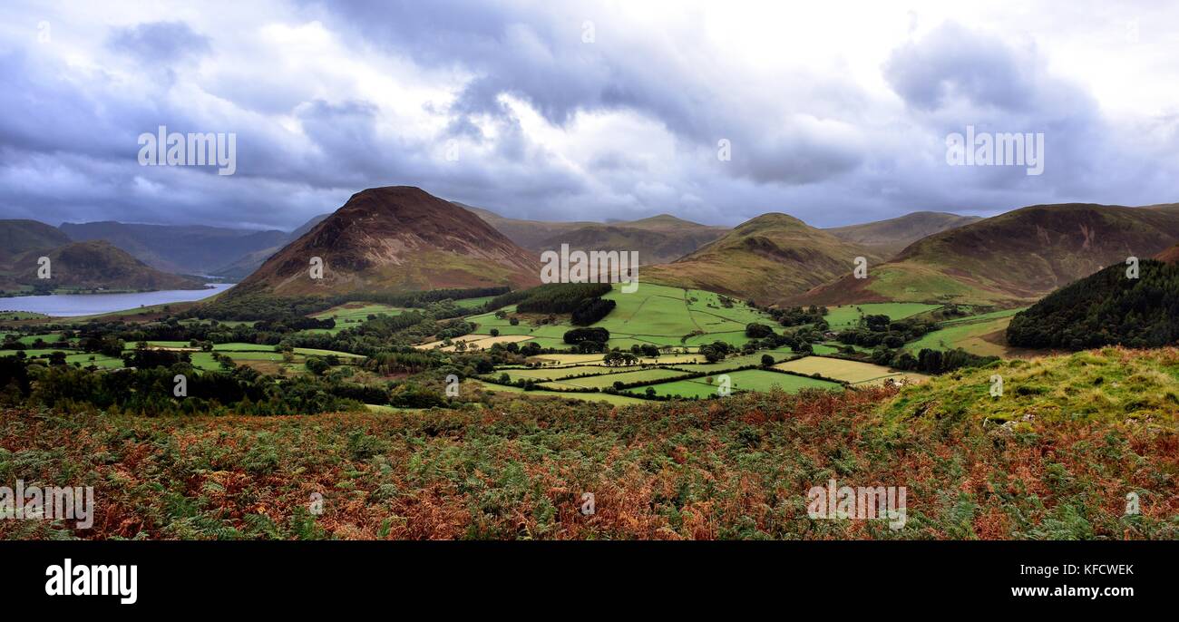 Dark clouds over the Cumbrian Mountains Stock Photo - Alamy