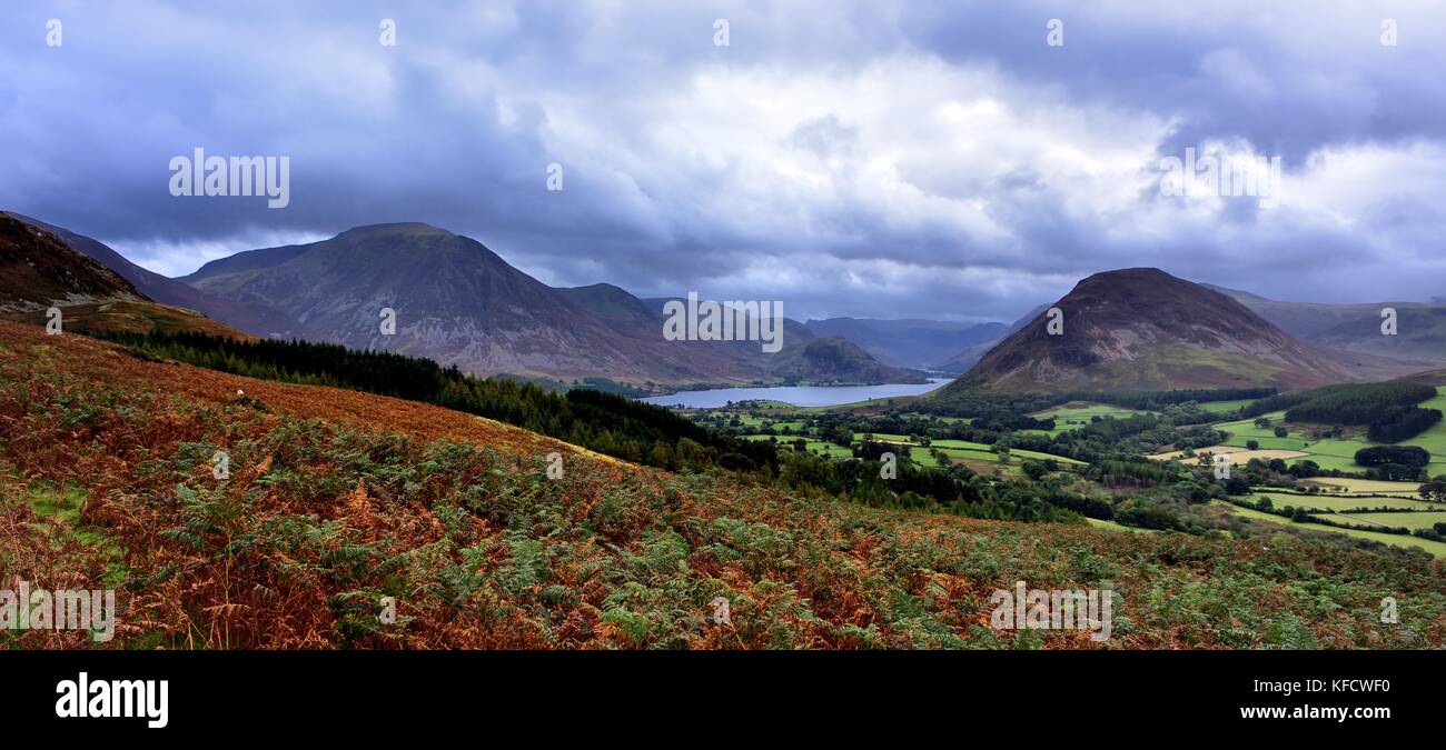 Dark clouds over the Cumbrian Mountains Stock Photo - Alamy