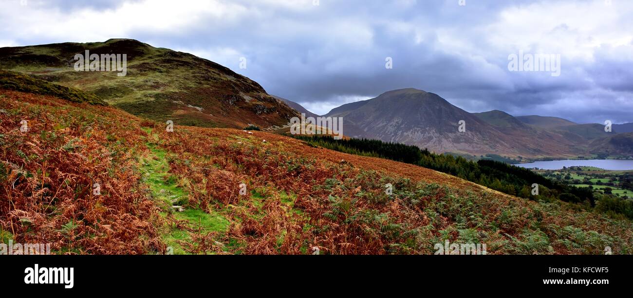 Dark clouds over the Cumbrian Mountains Stock Photo - Alamy