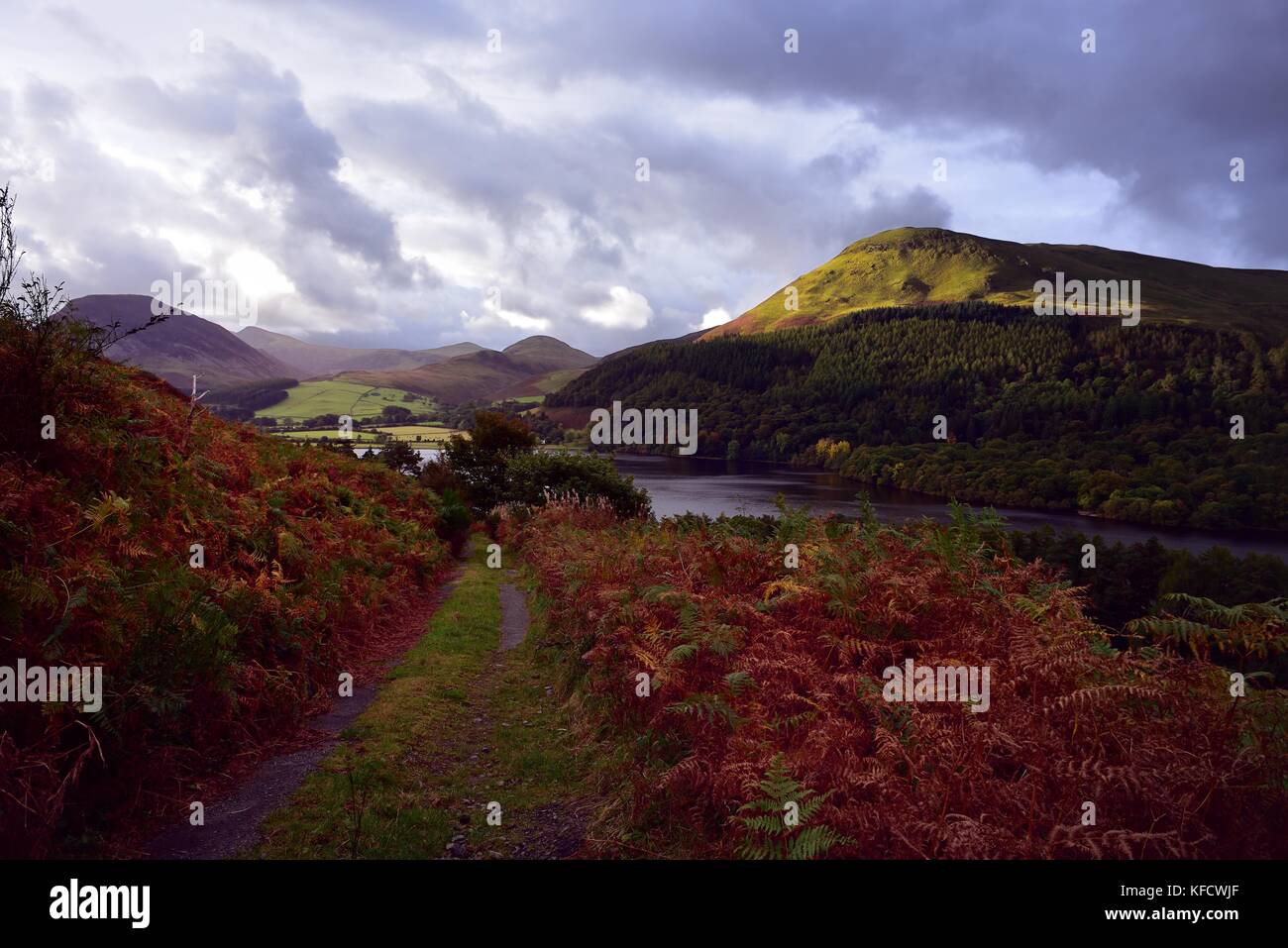 Storm clouds approaching Gavel Fell Stock Photo - Alamy