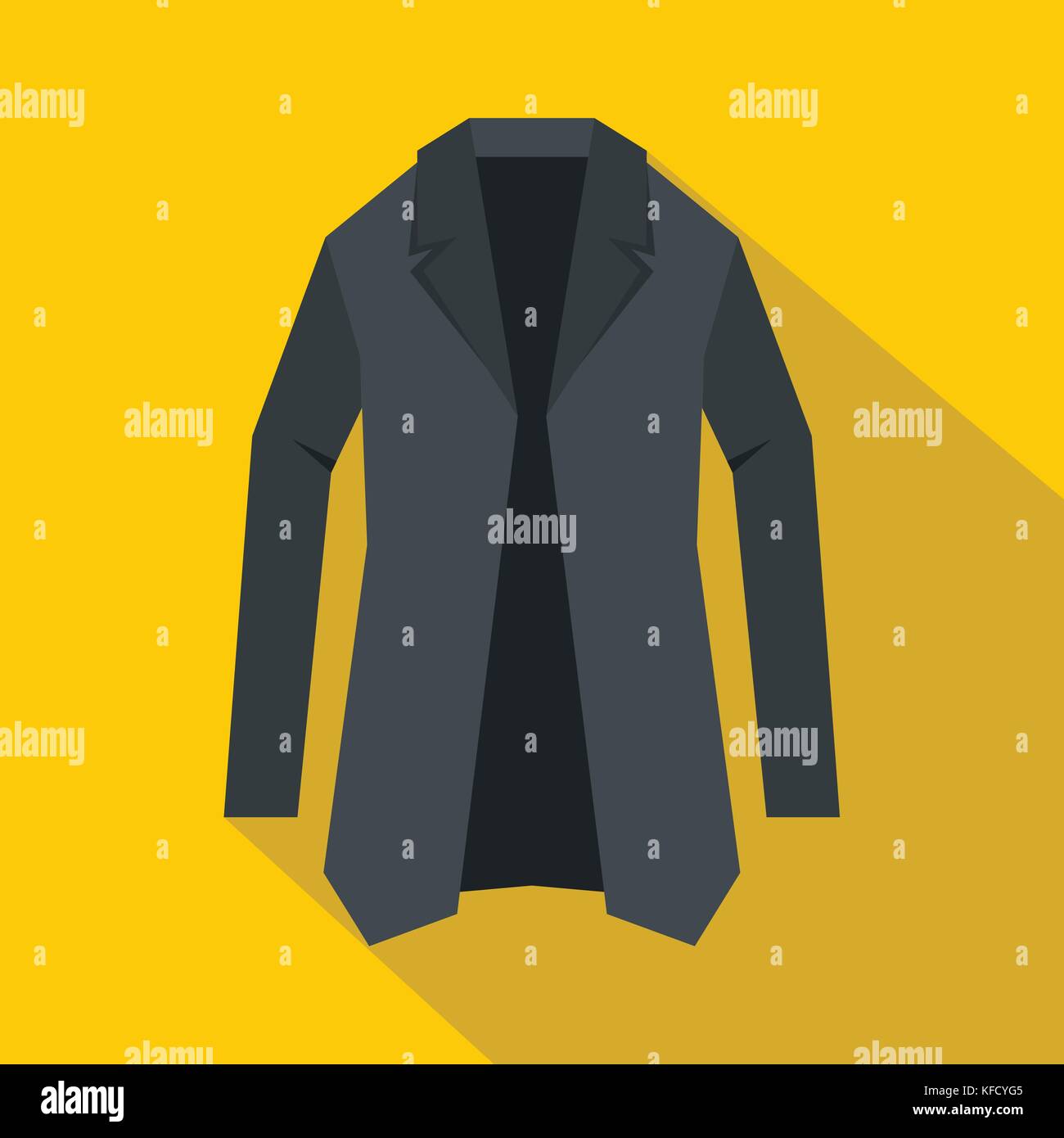 Jacket icon, flat style Stock Vector Image & Art - Alamy