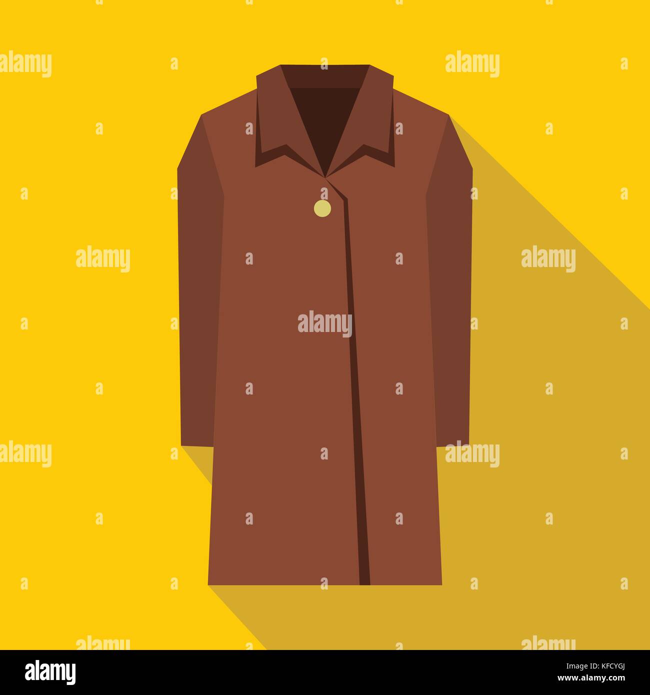Coat icon, flat style Stock Vector Image & Art - Alamy