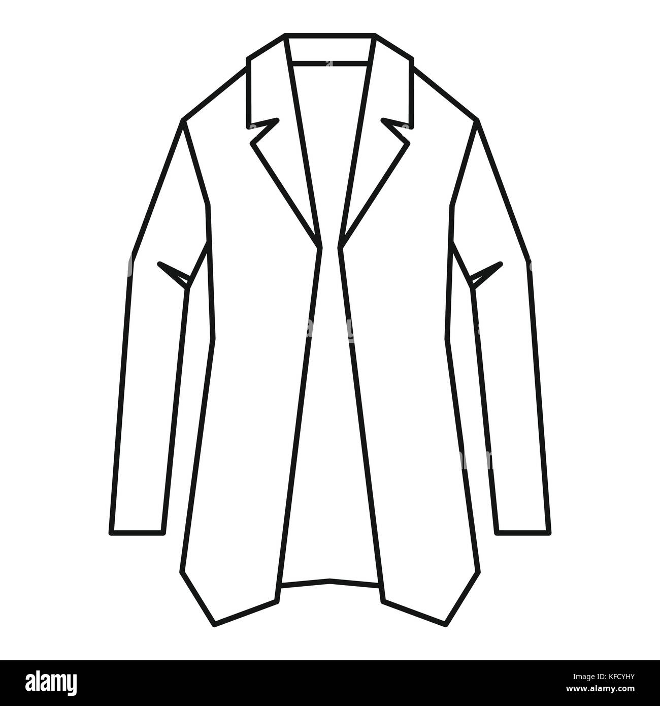 Jacket icon, outline style Stock Vector Image & Art - Alamy