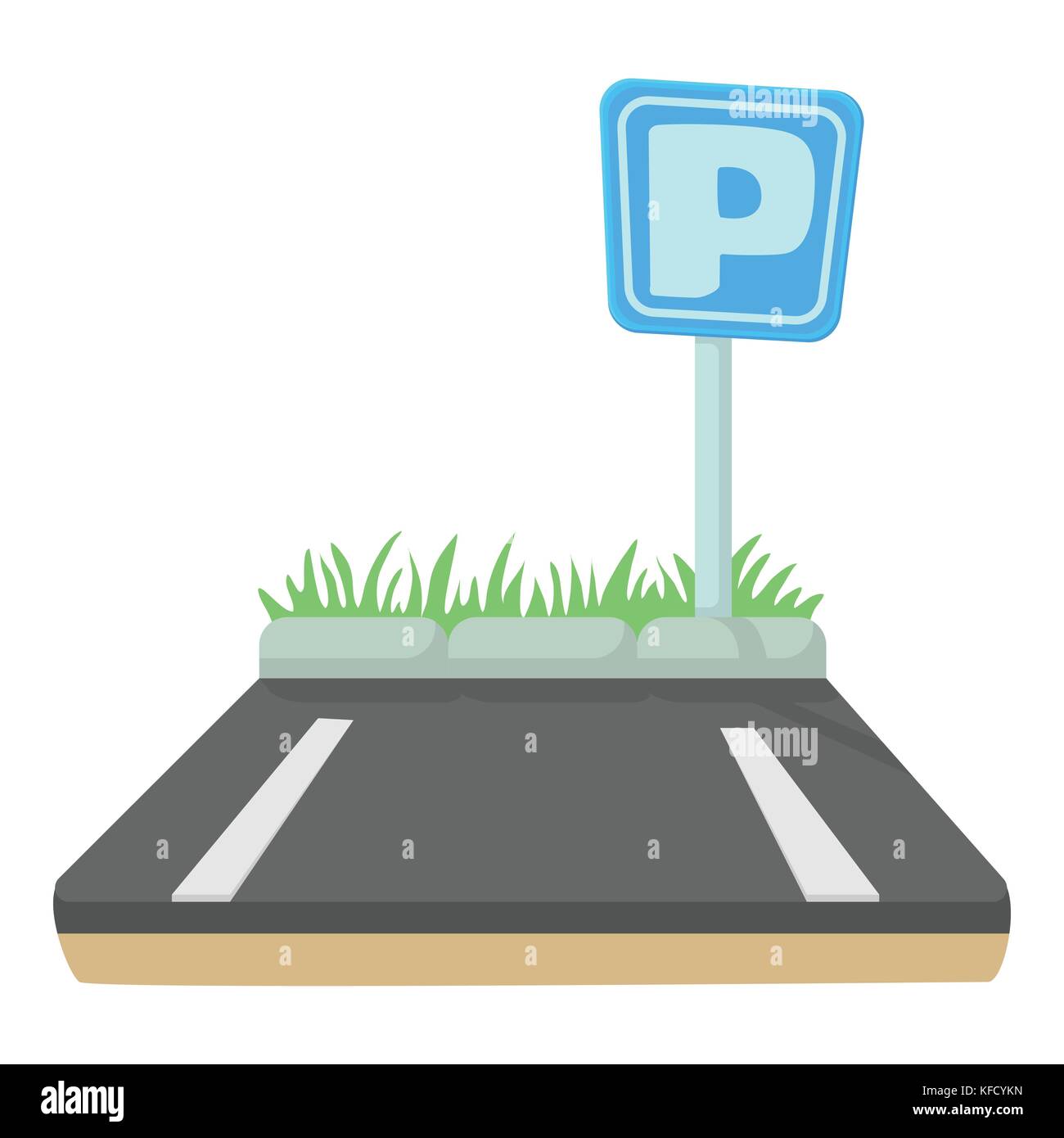 Parking icon, cartoon style Stock Vector Image & Art Alamy