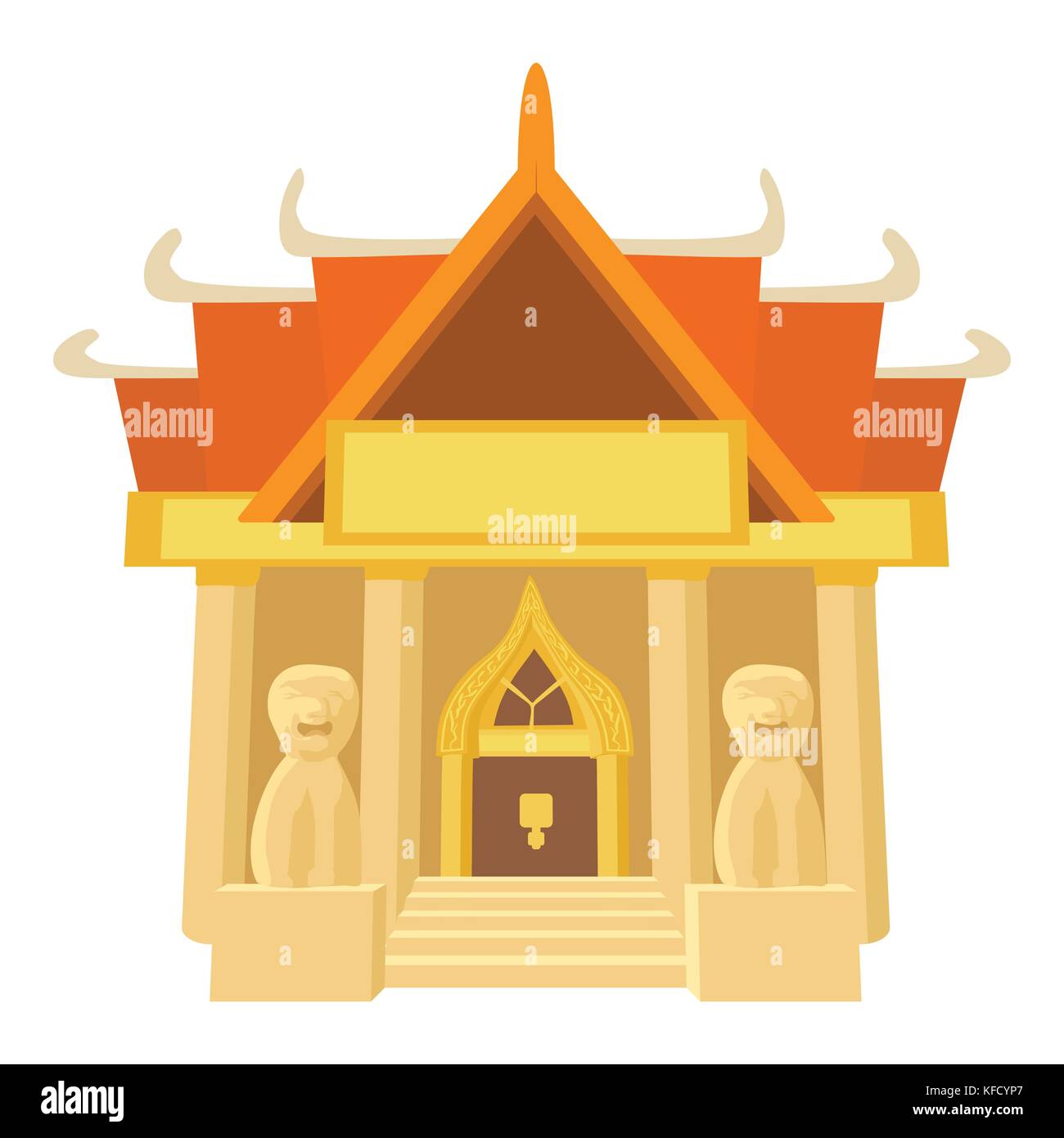 Old temple icon, cartoon style Stock Vector Image & Art - Alamy