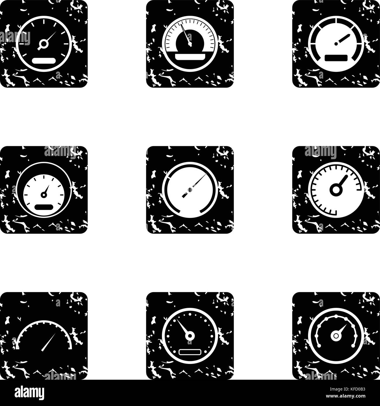 Speedometers icons hi-res stock photography and images - Alamy